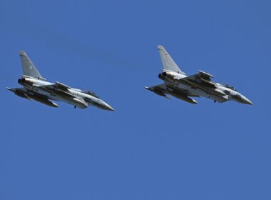 Two German Eurofighter Typhoon jets