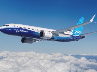 Boeing 737 MAX aircraft in flight